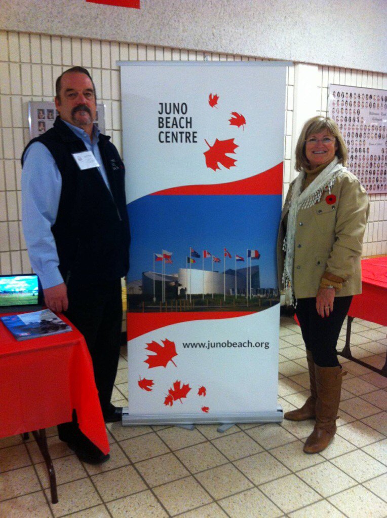JunoBeachCentre's tweet photo. Great to see #juno14 alum Scott Powers! RT @PamCalvert1 Enjoyed a amazing day @MSSTA promoting @JunoBeachCentre https://t.co/yge3jKfabJ