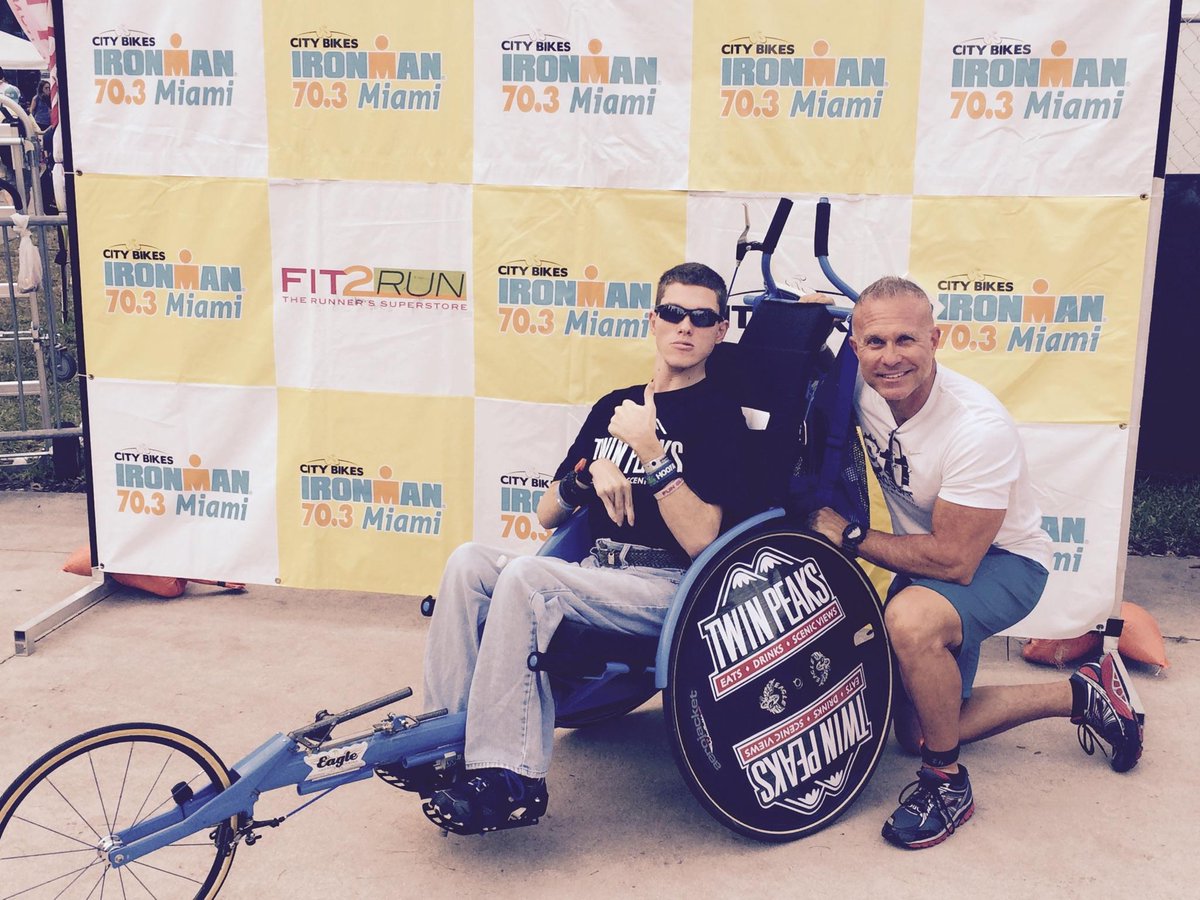 TwinPeaksSoFlo's tweet image. Congrats Jim &amp;amp; Mike Sayih on another race . . . Way to go Team Sayih !! #helphopelive #twinpeaksdavie #ironmanmiami