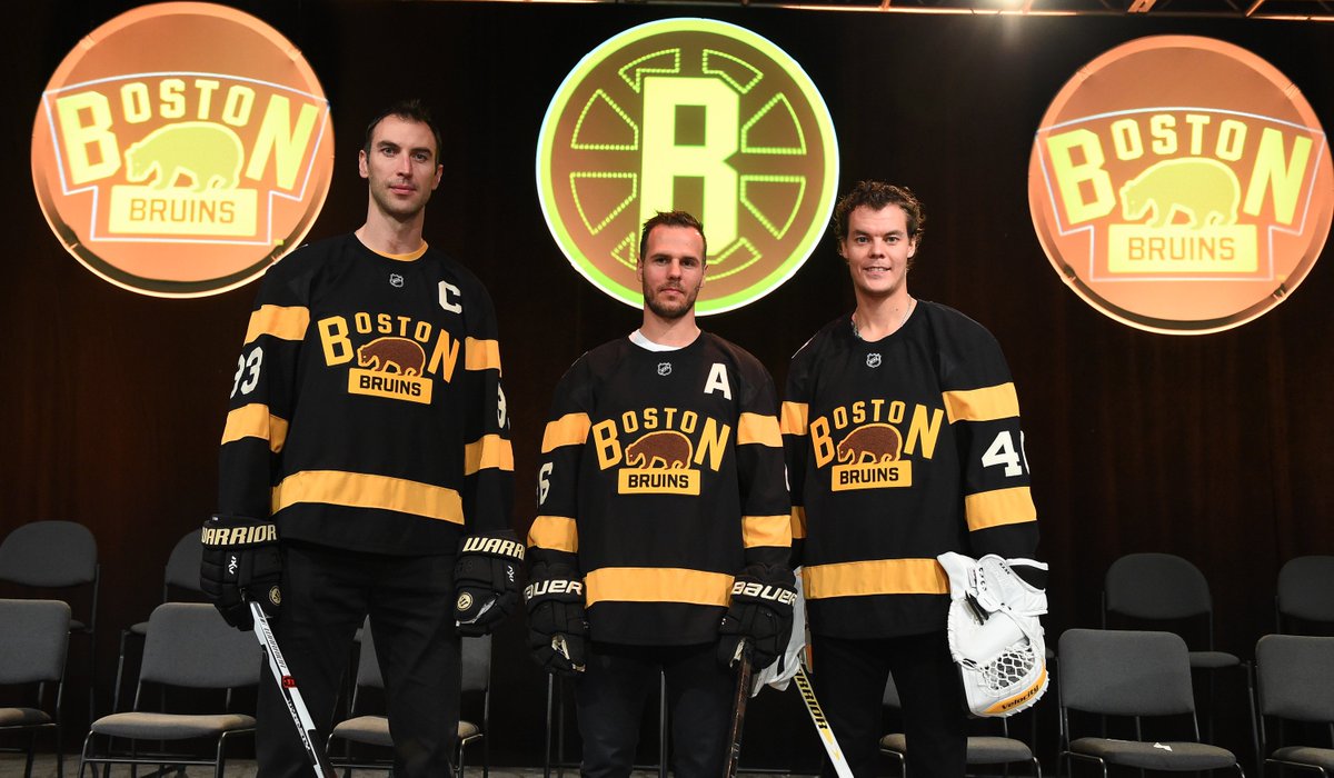 NHLBruins's tweet photo. "So much history, so much pride and passion in that jersey." #WinterClassic jersey revealed: https://t.co/qK8G2bqsRr https://t.co/pzxoOZ4jtY