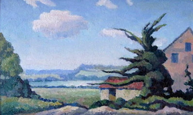 Thanks for following the ELG <a href="/AHill_FineArt/">Adrian Hill Fine Art</a> Here's Holt by Walter Steggles #Norfolk #painting #ELG