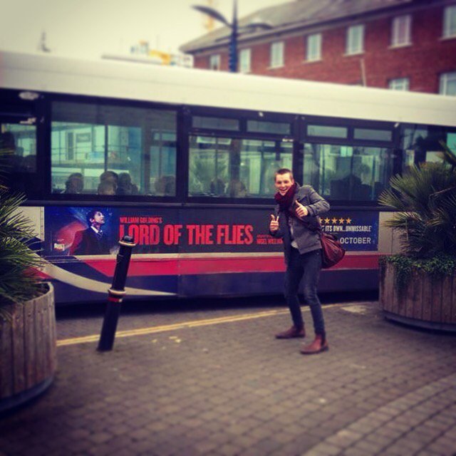 Lee_Rae's tweet photo. WE'RE ON A BUS! #Truro #OATFliesTour #lotf @Matthew__Castle https://t.co/pwba5kFVJS