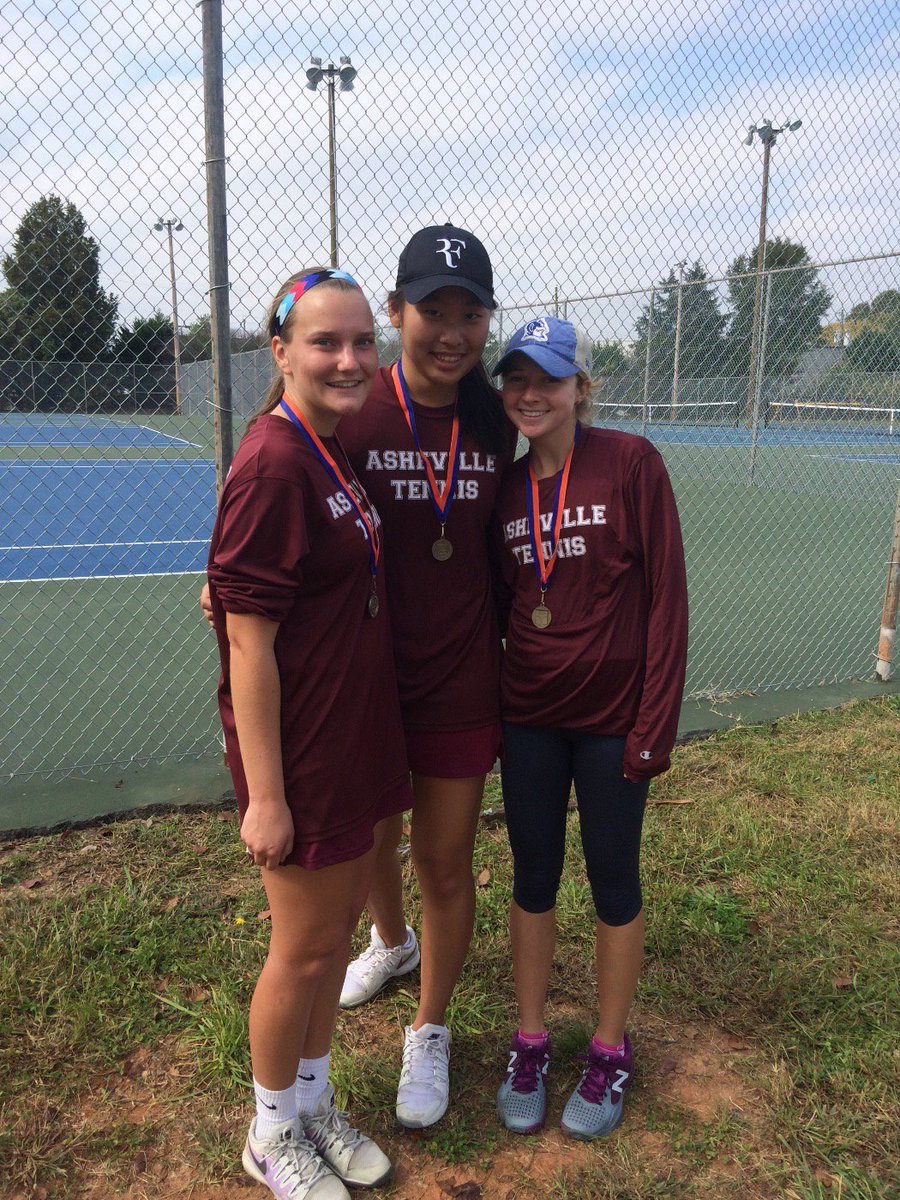AHS10nis's tweet photo. Cougars sweep regionals in singles and doubles, state tourney nxt wk!Congrats! Adrienne, Kristie &amp;Mary! @acthshuddle https://t.co/xwTwefsTZR