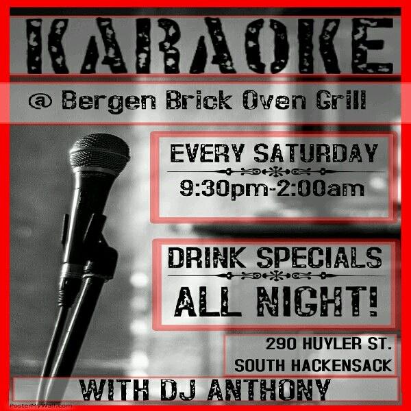 ThatKidAnt24's tweet photo. Come join me for karaoke at Bergen Brick Oven Bar &amp; Grill! #karaoke #nightlife #drinks #music #dancing #pizza https://t.co/2j1jgcZI92