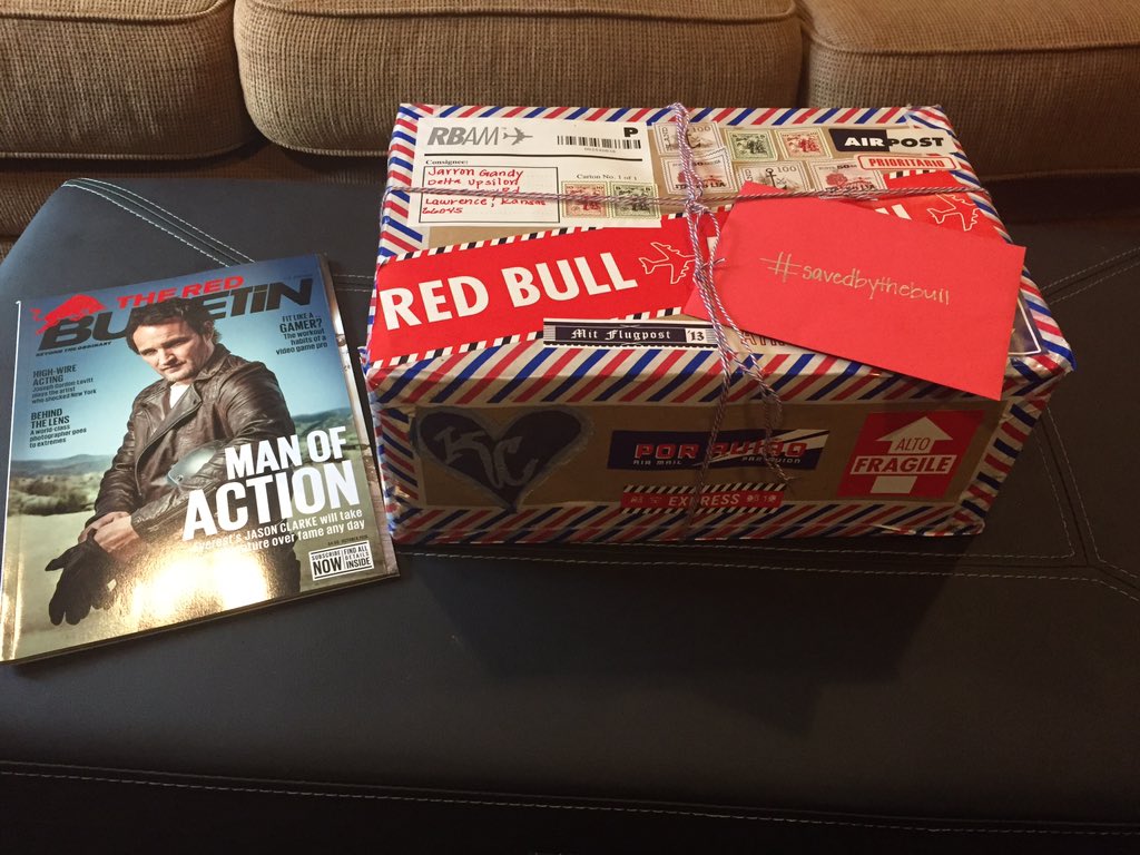 gandy_jarron's tweet photo. @redbull knows how to get ya ready for the night. Thanks for the hookup! #savedbythebull https://t.co/XIL2D0H0jO