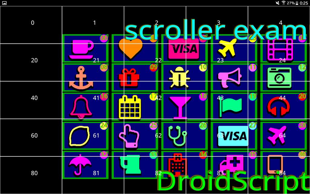 dlmmwebdisseny's tweet image. Update #scrollerexample add grid to draw library #droidscript #javascript #code #snippets #writelessenjoymore