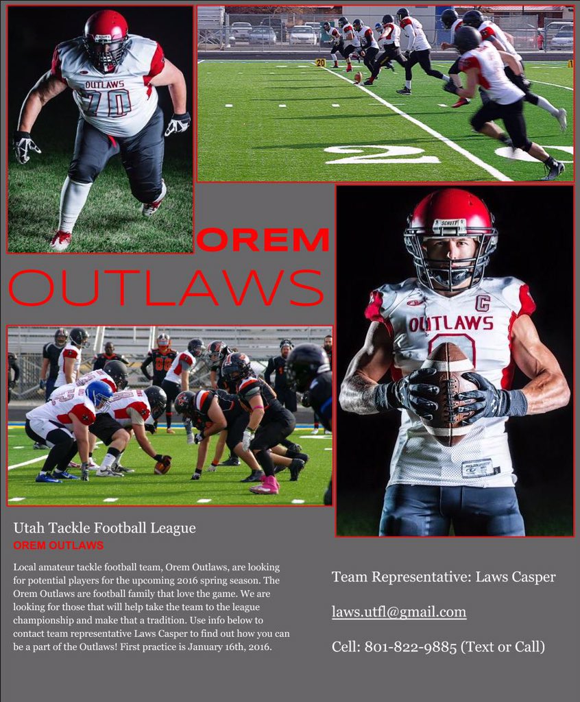 oremoutlaw's tweet photo. Outlaws looking for new players for the 2016 spring season!! https://t.co/YLY84t7ZMQ