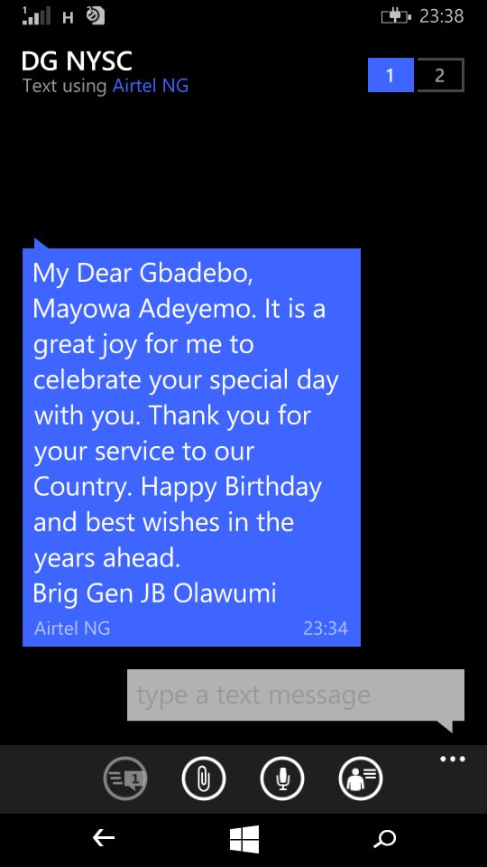 gbadballmayor's tweet photo. @nysc_ng thanks for remembering. My birthday 🎂. I remove cap for 👮 #DGnysc https://t.co/K5WwFonDIt