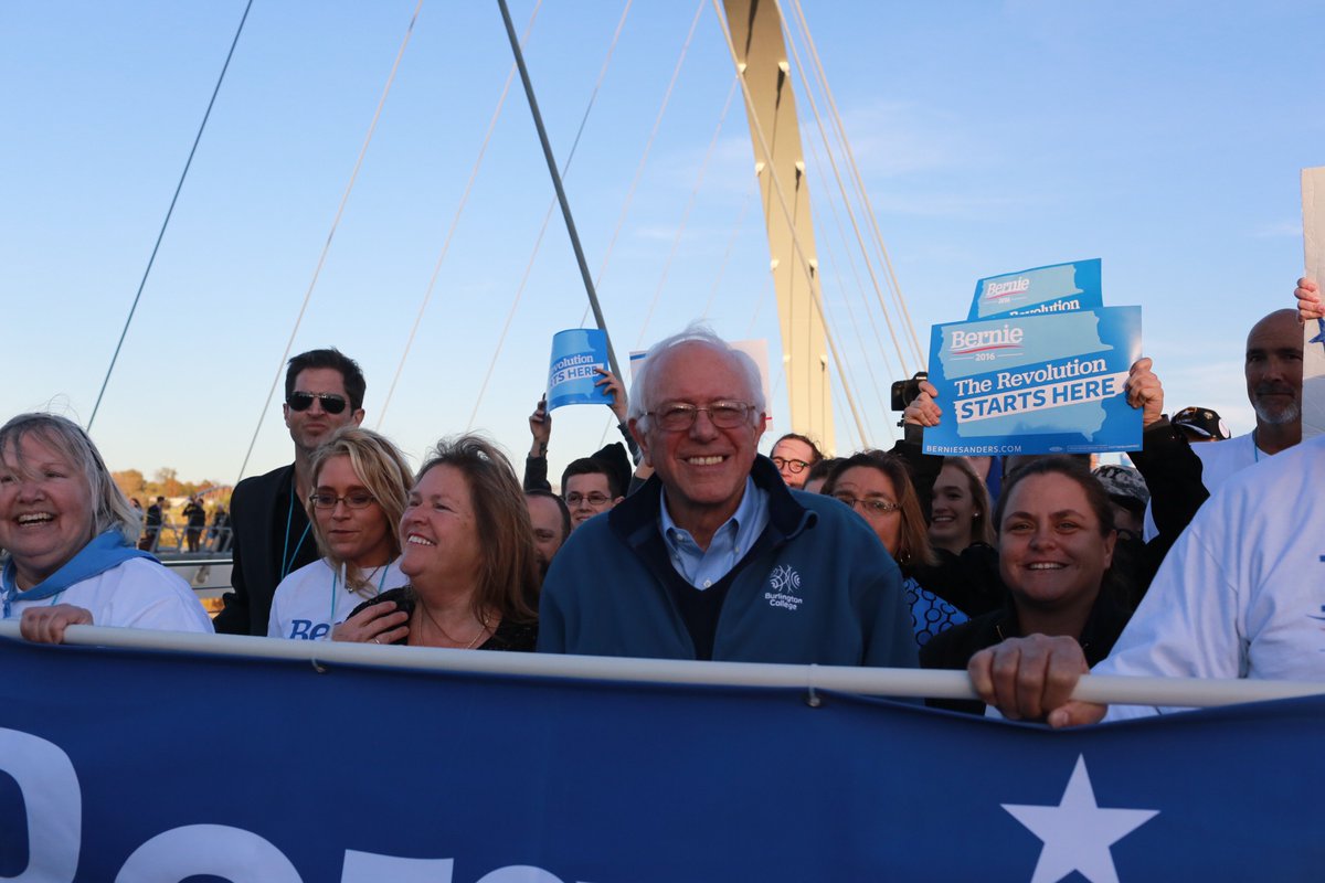 BernieSanders's tweet photo. While other candidates may have more money, we have the people. Let’s show them what happens when we unite. #IDPJJ https://t.co/Aoea2lw3YY