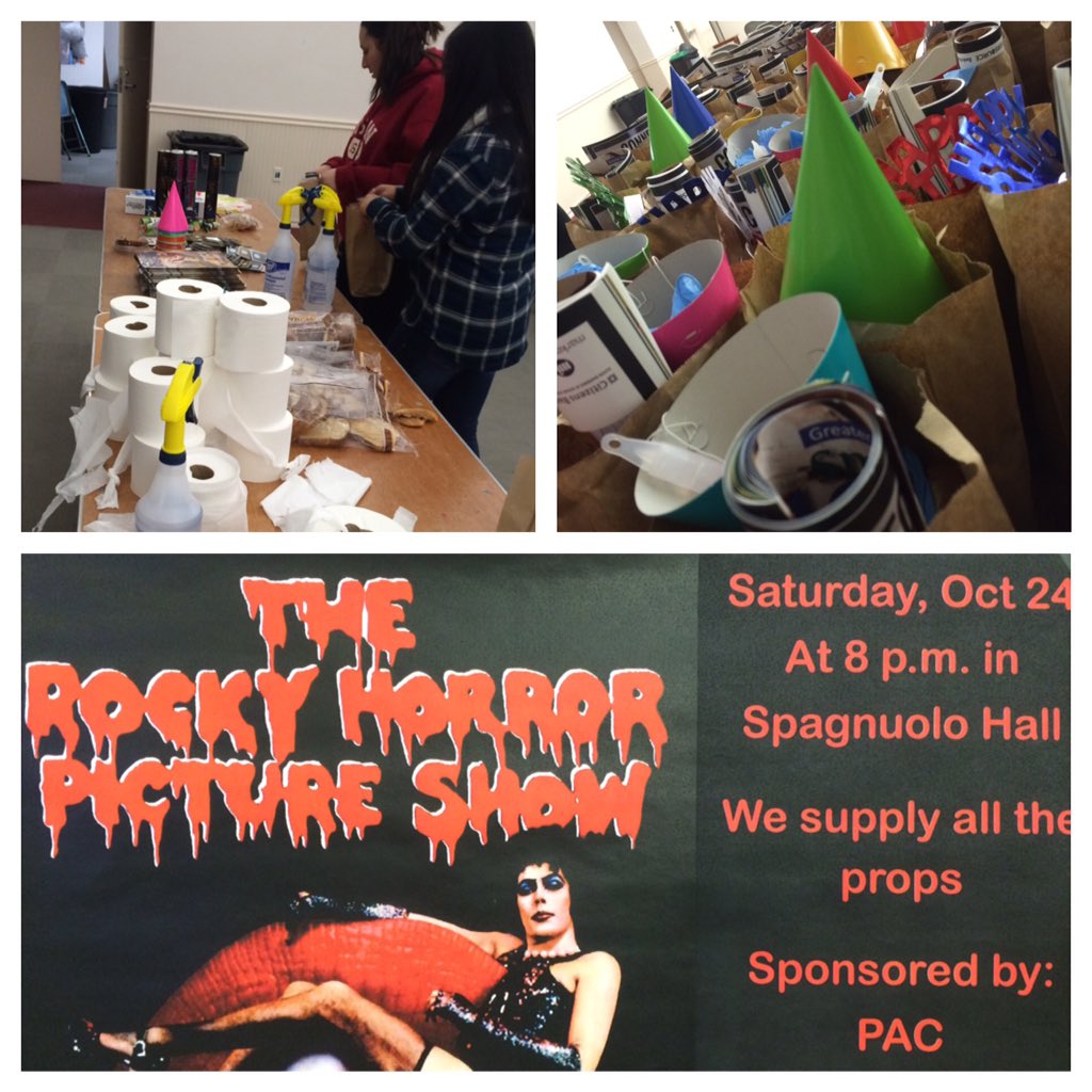FPUPAC's tweet photo. PAC is busy setting up your props for The Rocky Horror Picture Show tonight @ 8pm! Be sure to come check it out! https://t.co/ZzTXTyZj7H