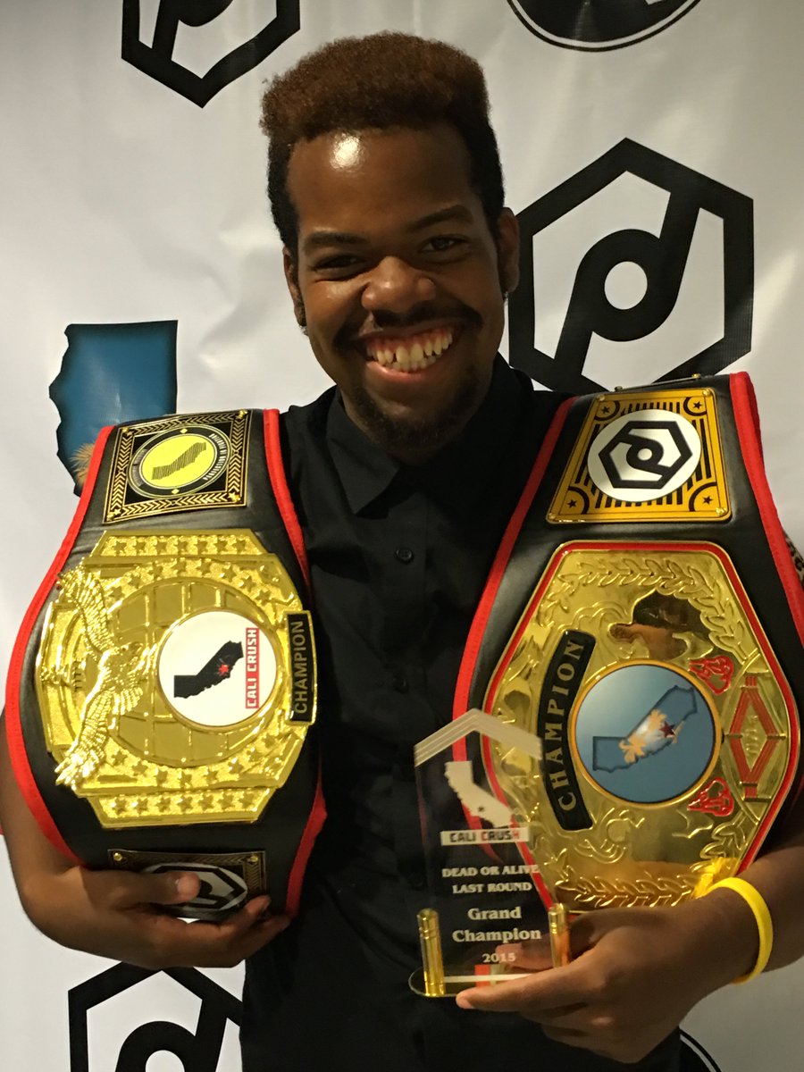corteccs's tweet photo. The king of the West Coast @CrayCraySteady cheesing real hard with his back to back #CaliCrush belts! Congrats, bro! https://t.co/WOirNF1uvG
