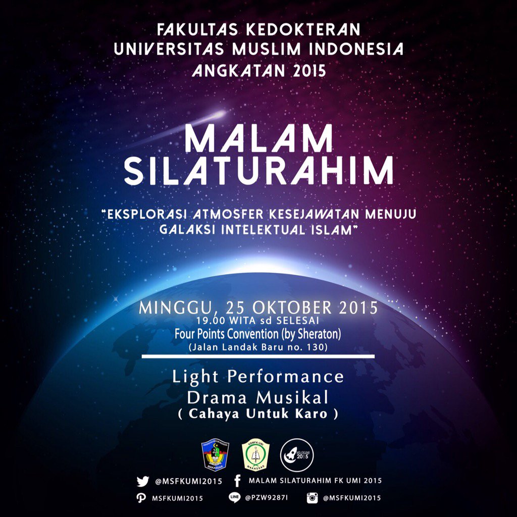 MSFKUMI15's tweet photo. TODAY!!!! MS FK UMI 2015 at Four Points by Sheraton at 19:00 till end. Dont miss it ! 😉 https://t.co/6lzAsDVEAj