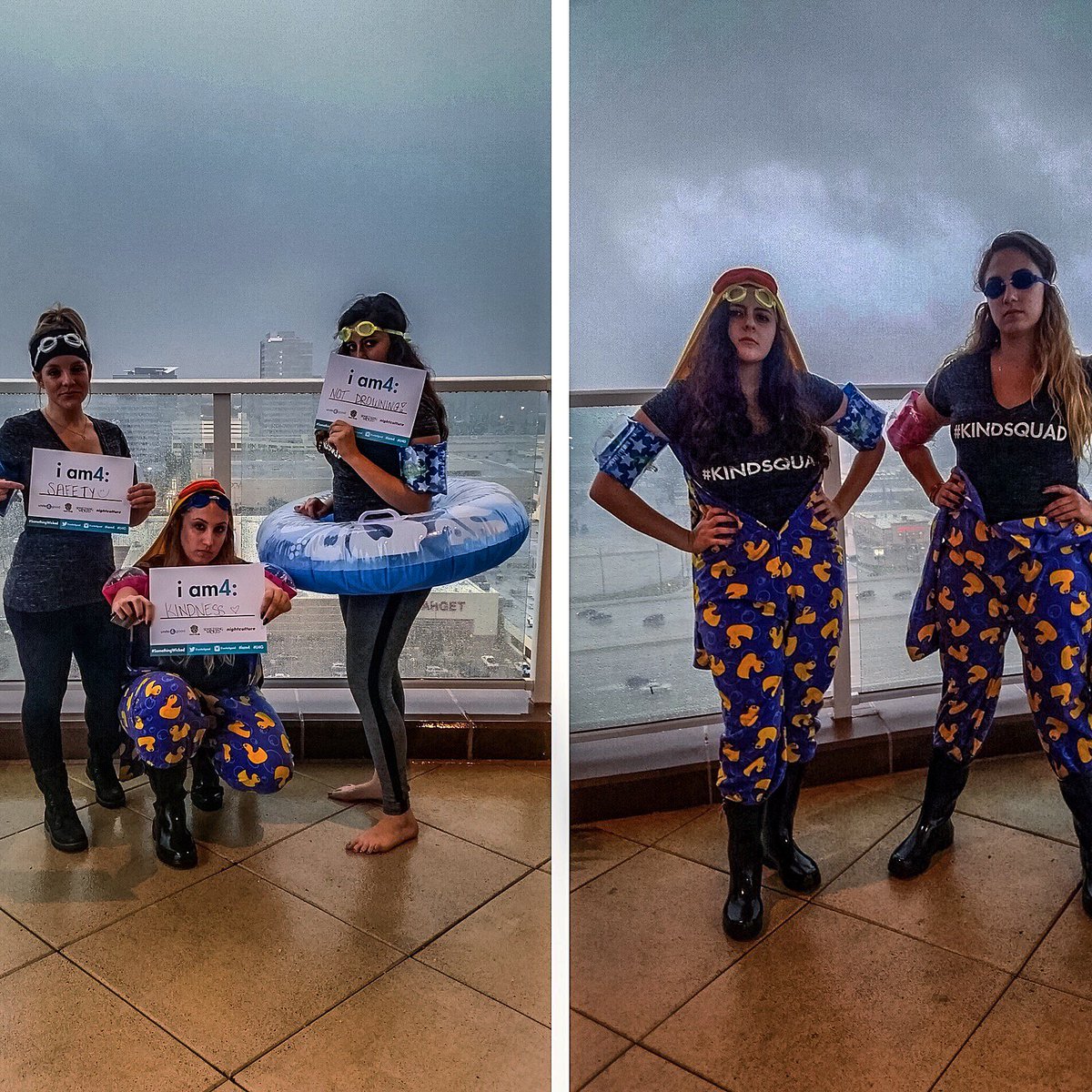 unite4good's tweet photo. Rain can't stop the #KINDSQUAD. #U4G and #ProjectDisco are keepin' the kind vibes goin! Stay tuned for updates #iam4 https://t.co/QYocVkAXWN