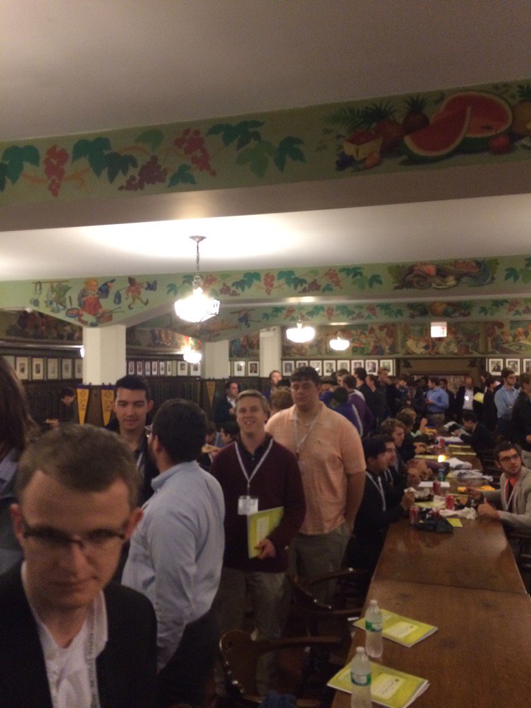 lawyerdement's tweet photo. Nippert Hall in use as it was intended. 270 brothers breaking bread together at the closing dinner at the #DRI2015. https://t.co/Lp3TInk203