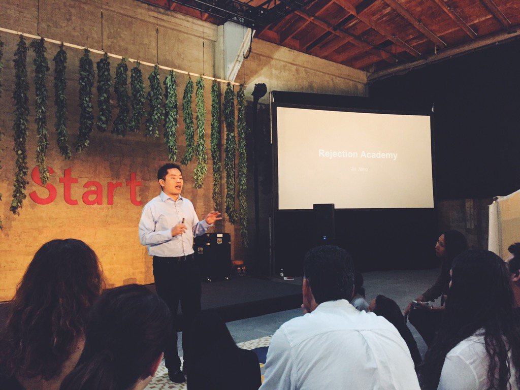 thepassionco's tweet image. Ready to get rejected! 😜@JiaJiang #timetostart15 #startworkshop #rejectionchallenge