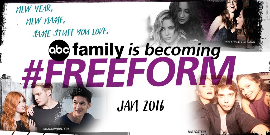 PLLonMax's tweet photo. .@ABCFamily is becoming #Freeform this January!! New name, same stuff you love! https://t.co/ekJqEcF9bz