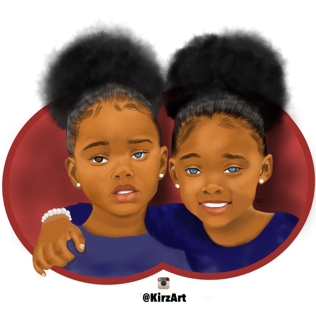 Artbae Kirz on Twitter: "My work in progress of the #trueblue twins