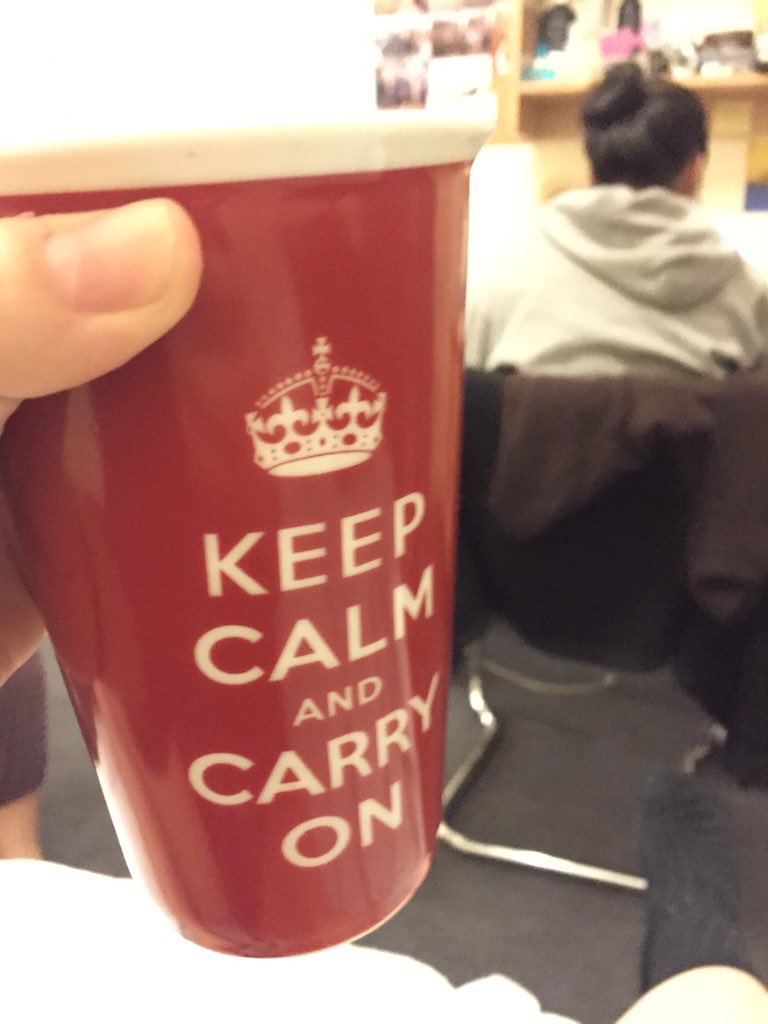 DylanCorn's tweet photo. Becca made me a chai latte! #bestflat https://t.co/1lTPwzpkqz