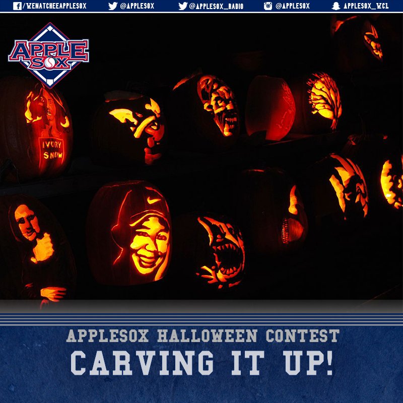 AppleSox's tweet photo. Submit your Pumpkin Carvings to @AppleSox for a chance to win a 2016 MVP Card! Bonus points if baseball related! https://t.co/BHCpNpUxqI