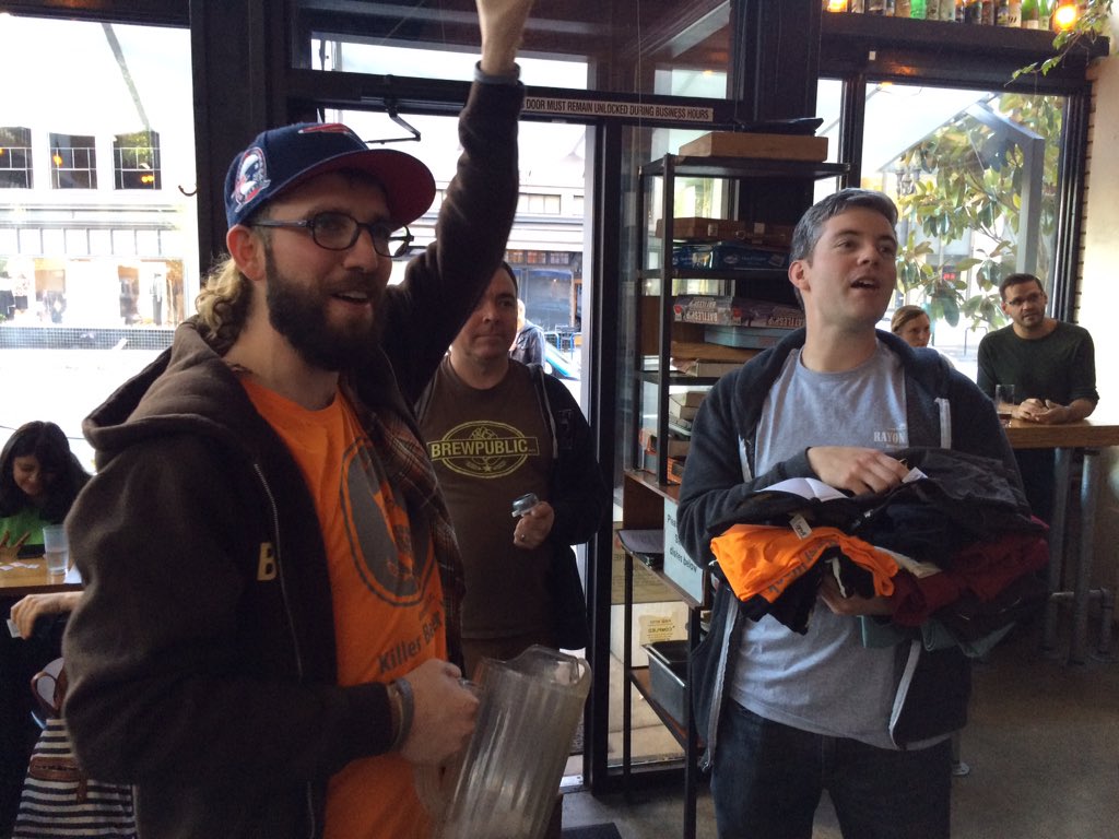 BREWPUBLIC's tweet photo. KillerBeerFest 7.0 rolls along at @baileystaproom. Join us for raffles of beer swag! #KBW15 #pdxbeer #swag https://t.co/bSHWmw3072