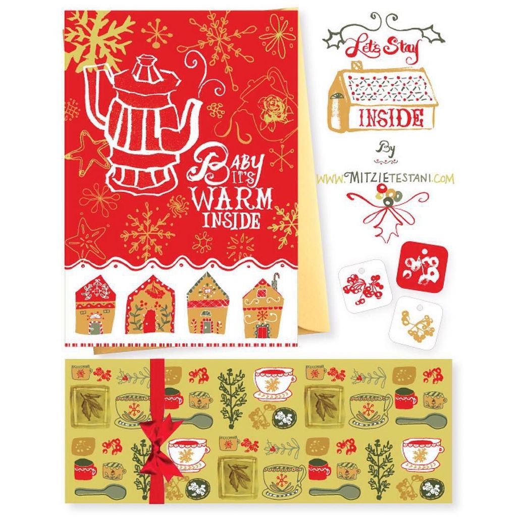 Druthersco's tweet photo. By mitzietestani New work: Let's Stay Inside for #makeartthatsells #MATSB #christmas #holiday #gingerbread #cookies… https://t.co/euaaNUBVud
