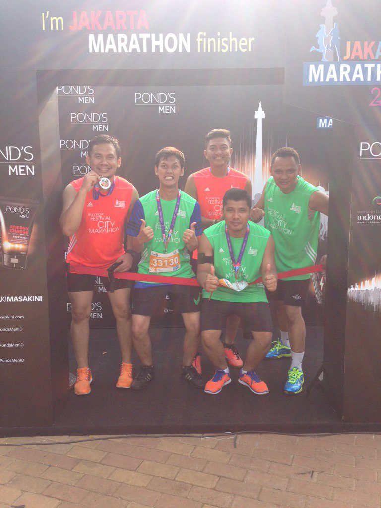 Hanif1013's tweet photo. Jakarta Mandiri Marathon 2015#LelakiMasaKini https://t.co/FUkKThYrKI