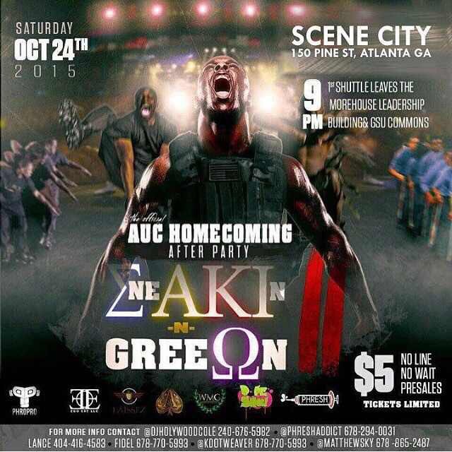 kdotweaver_'s tweet image. Got AUC / GSU / &amp;amp; GGC all in SCENE CITY tonight partying with the GREEKS! 150 Pine Street NE #AUCHomecoming2k15