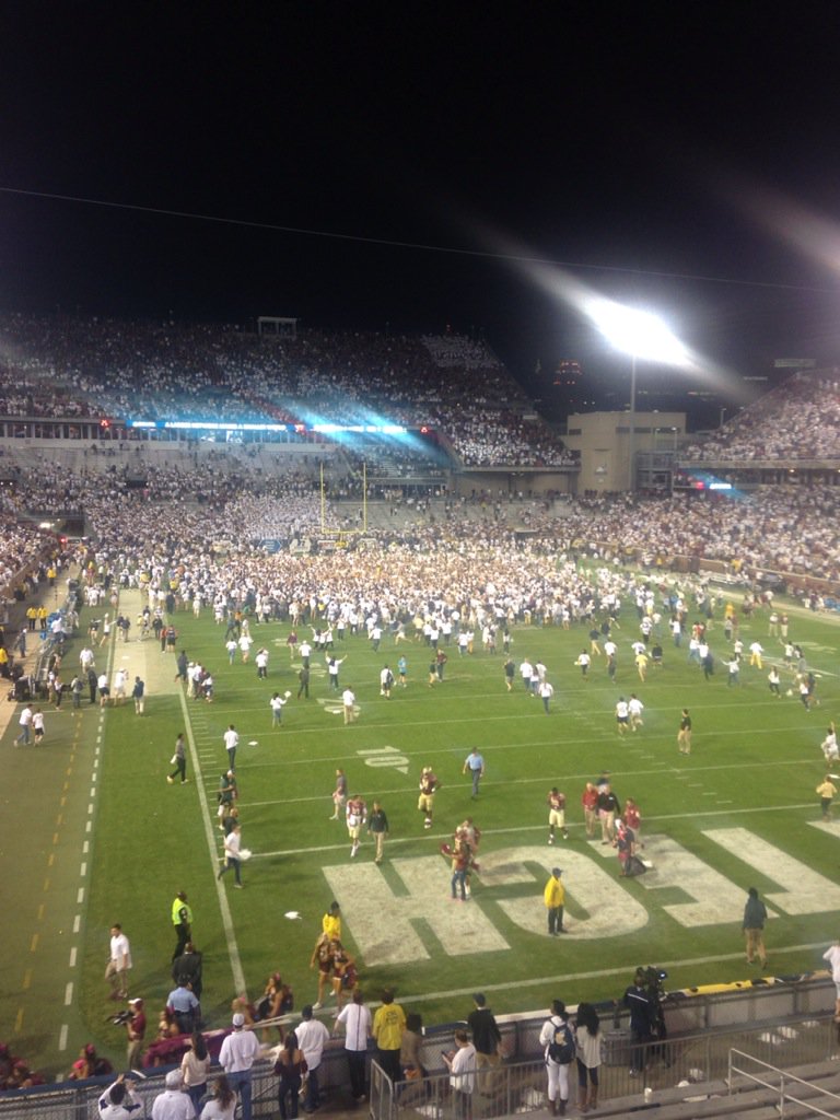 Way to swarm, Yellow Jackets!