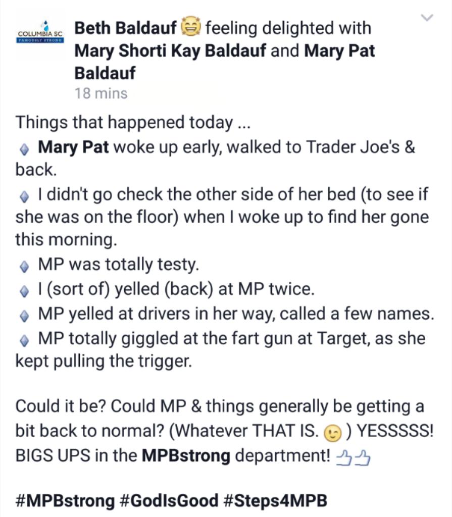 BethBaldauf's tweet photo. So, THIS happened today. 😃
#BrainAneurysm be damned!
#MPBstrong #GodIsGood #Steps4MPB #sisters https://t.co/2Eg0AKHBvV