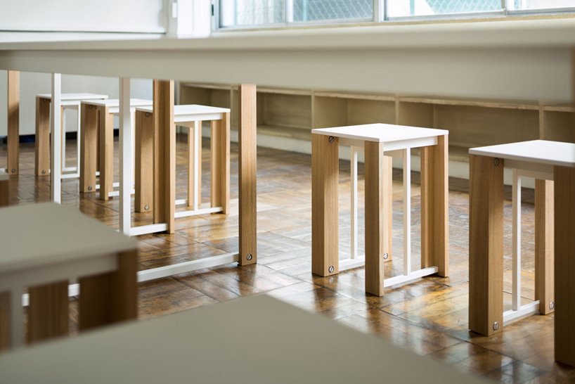 designboom's tweet image. influenced by the classroom, see schemata architects' furniture for a design workshop. designboom.com/design/schemat…