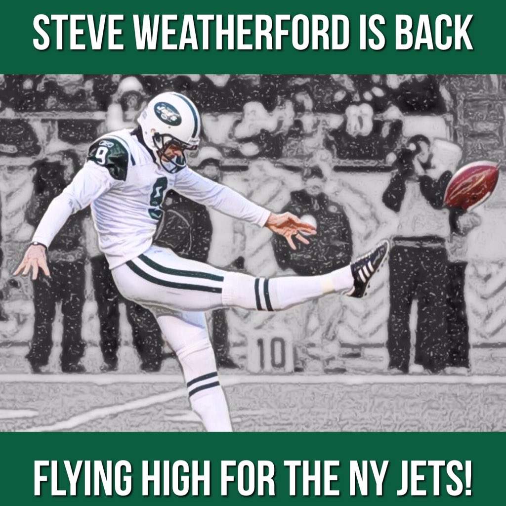 flytefitness's tweet photo. Very proud of our partner @weatherford5! He's back in the #NFL, back on the Jets. 💪🏼✈️🏈🗽 @nyjets #nyjets #JetsPats https://t.co/hZTzZ0PkgM