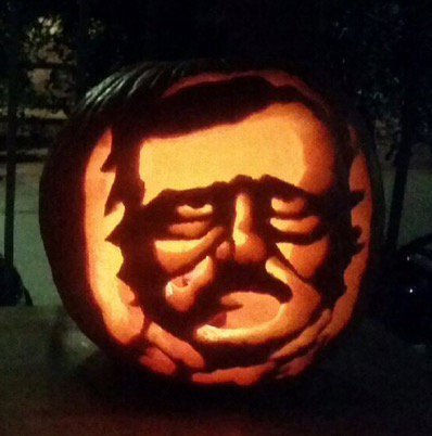 elsavt4's tweet photo. The pumpkin I carved. Not great but not terrible. (Chubs Poe) https://t.co/CxSn8SnaV5
