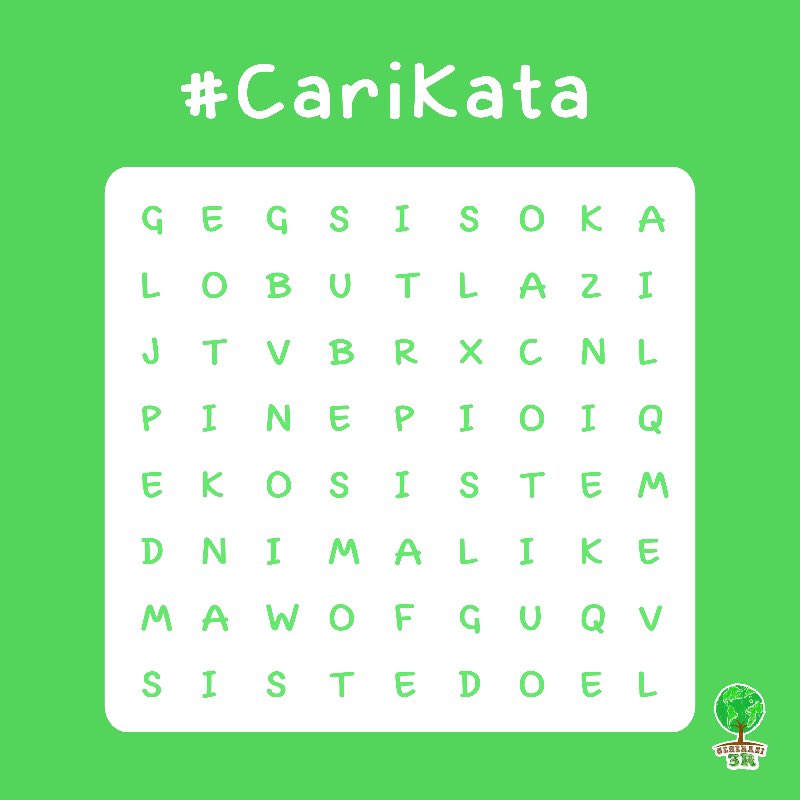 Generasi3R's tweet photo. #quizweekend hari ini adl #carikata dikotak ini hanya ada 1 jawaban saja! Yang sudah tau jgn lupa mention yaa! #G3R https://t.co/rAzb4L63JT