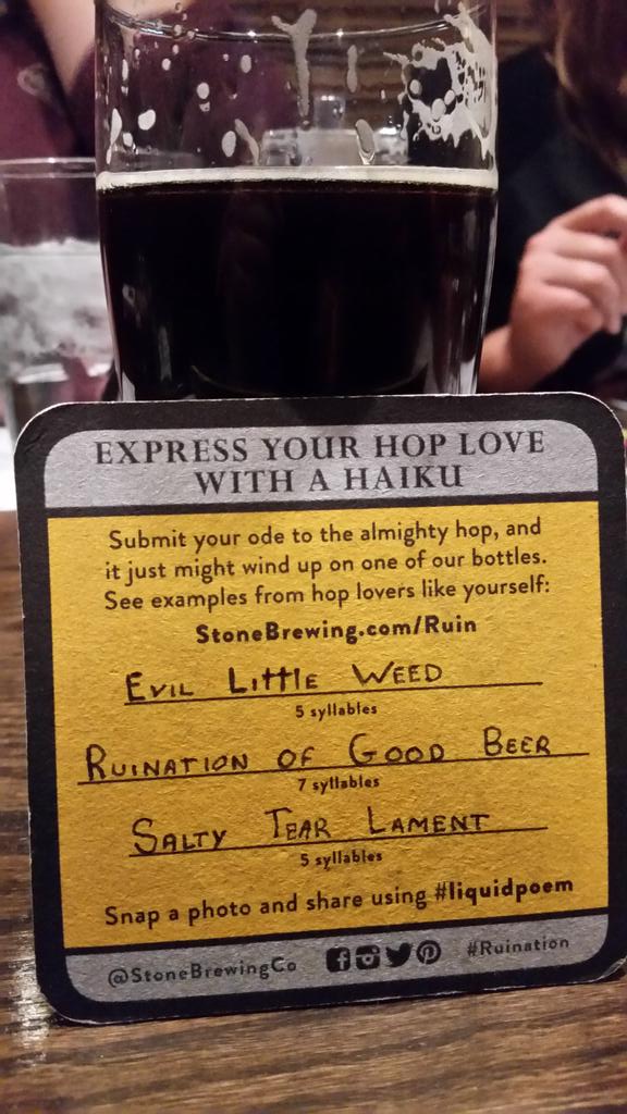 Digital_Sean's tweet photo. #liquidpoem #anythingbutIPA https://t.co/kdhgNJGhiM