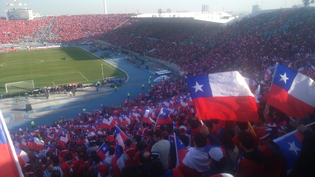 Así Lucía el <a href="/enacionalcl/">Estadio nacional</a> el 4 julio 2015 en la final <a href="/CA2015/">ca2015</a>  <a href="/LaRoja/">Selección Chilena</a>  vs <a href="/Argentina/">🇦🇷 Selección Argentina ⭐⭐⭐</a>