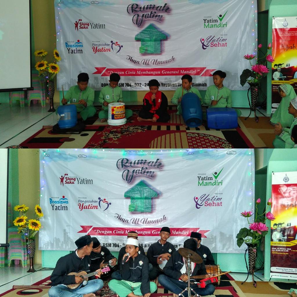 muslimmandiriID's tweet photo. Selain tari, santri yatim juga kreatif loh karena ada marawis dan perkusi yang penampilannya kompak dan keren.😇😊😇 https://t.co/vZ2bq2NCY9