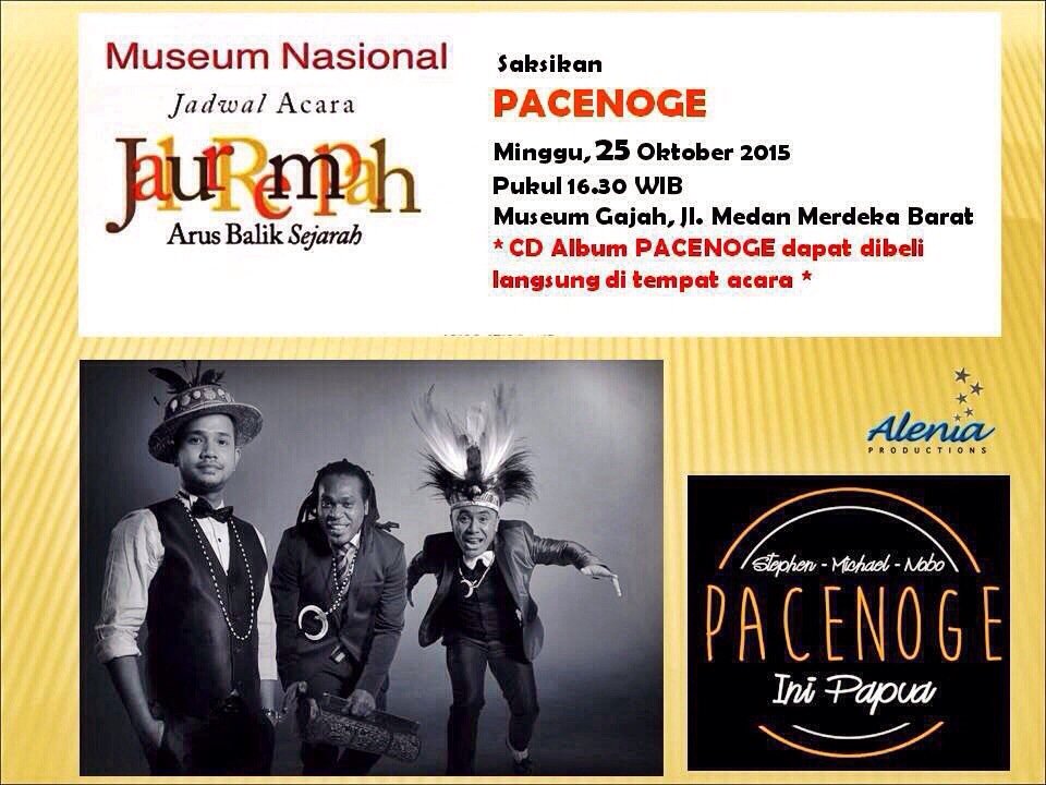 jalurrempah's tweet photo. Jam 4.30 sore ini, ada juga penampilan dari PACENOGE (Michael 'Idol', Nobo 'Idol', dan Stephen Wally). https://t.co/PH0BqnOsoq