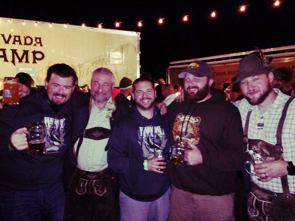 Kevin__Floyd's tweet photo. One of the coolest moments ever. Hanging with the man himself Ken Grossman and his son Brian @SierraNevada https://t.co/b3rJuTwikW