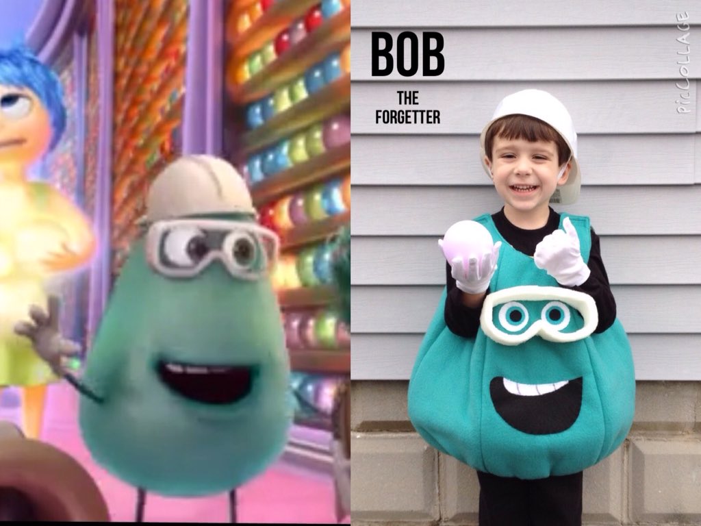 1955MartyMcFly's tweet photo. My nephew is going as @bibbymoynihan for Halloween this year! #InsideOut #HomemadeCostume #BOB #Forgetter https://t.co/vBhpLuQuWG