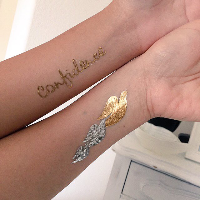 TheItMom's tweet image. The cutest temporary tattoos EVER! #Confidence #Dove #sparkselfesteem #sponsored