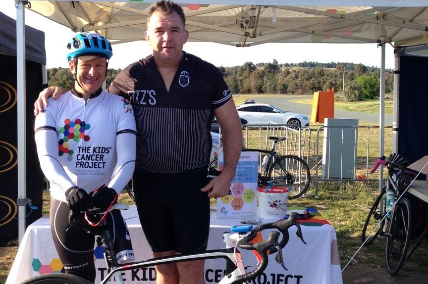 <a href="/OwenFinegan/">Owen Finegan</a> with <a href="/MichaelMiltonHQ/">Michael Milton</a> at the #fitzschallenge 2015. #endkidscancer #michaelmilton #paralympiclegend