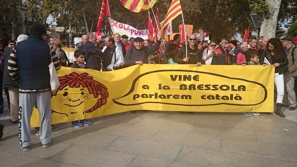 amicsbressola's tweet photo. Més que mai la defensa de les llengües esdevé una lluita unitària a França @LaBressola a Montpeller #ManifOc https://t.co/6WVql3qfZh