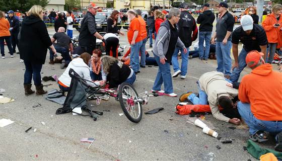 Five remain critical after horror crash at <a href="/okstate/">Oklahoma State Univ.</a> homecoming parade nbcnews.to/1LuFfDY