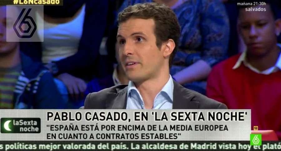 laSextaTV's tweet photo. ▶laSexta Noche |@pablocasado_: "El @PPopularno ha tocado la política social" https://t.co/whd8q9VJ2D https://t.co/VcMyTIHnMp