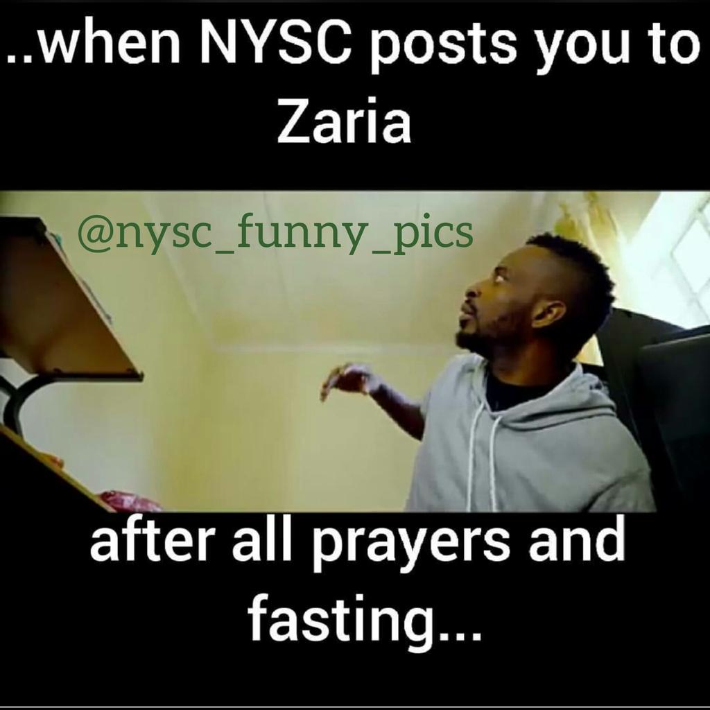 Nysc_Funny_Pics's tweet photo. O U who believe! U R bound to observe fastin as those b4 U were bound, so dat U may guard against #Evil

#Nysc https://t.co/sVtY5ifL30