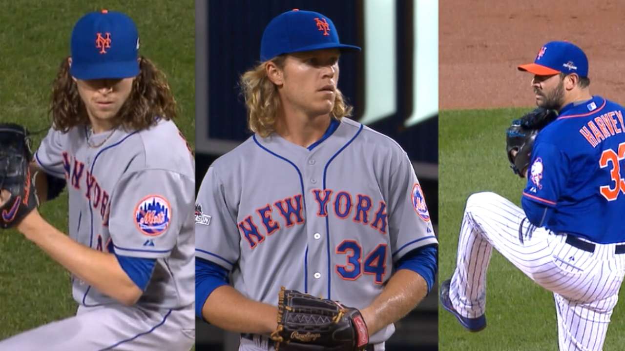 Mlb Japan ワールドシリーズ進出を決めたメッツのコリンズ監督がワールドシリーズ第4戦までの先発ローテンションをマット ハービー投手 ジェーコブ デグローム投手 ノア シンダーガード投手 スティーブン マッツ投手と公表した Mlb Japan ワールドシリーズ進出を決めたメッツのコリンズ監督がワールドシリーズ第4戦までの先発ローテンションをマット ハービー投手 ジェーコブ デグローム投手 ノア シンダーガード投手 スティーブン マッツ投手と公表した