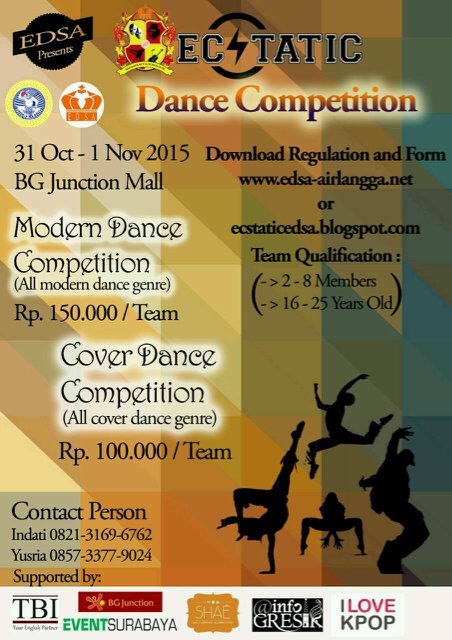 [EVENT] ECTATICS UNAIR Present MODERN &amp; DC COMPT | 31Okt - 1Nov 2015 | @ BG JUNCTION MALL, Info? @Edsaunair ^^