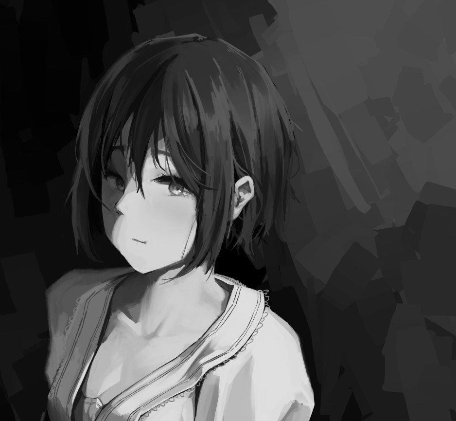 #描いた絵をモノクロにしていくとかっこいい  半分元々モノクロで始まったけどなw 