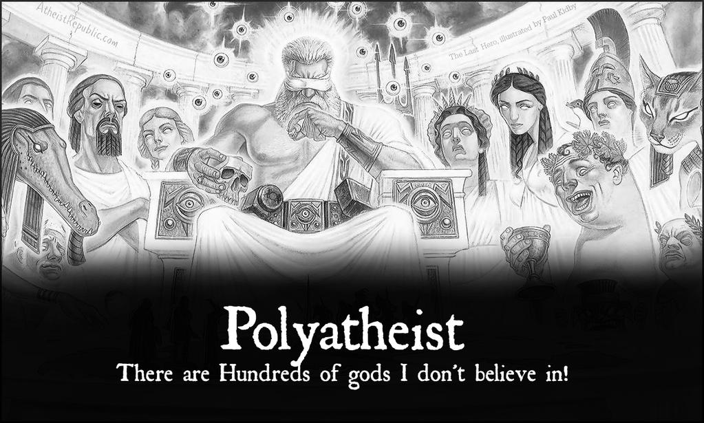 chrisproberts's tweet photo. I'm a #Polyatheist R you?
#Religionpoisonseverything #atheist #atheism #Blasphemy https://t.co/RM3GPk5Rnn https://t.co/a2Cmh6l2zU
