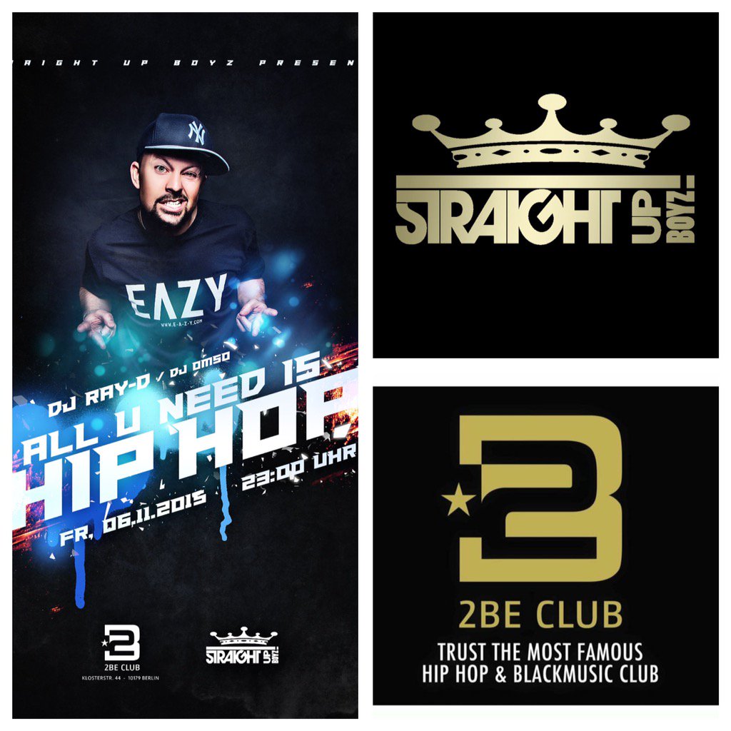 djomso's tweet photo. Am 06.11. @ 2Be Club Berlin All U Need is Hip-Hop #straightUpBoyz #djrayd &#Berlin #Party #partytime #2BeClub https://t.co/F7rtDJyI8A