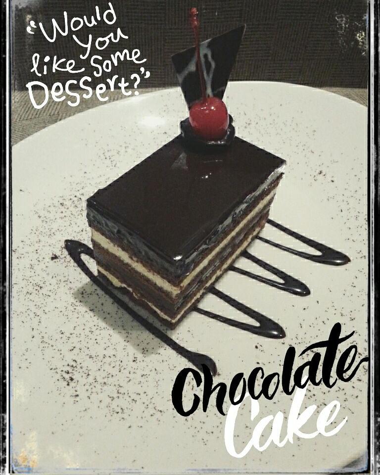 Would you like some DeSseRt? #chocolatecake #yummycake #desserttime